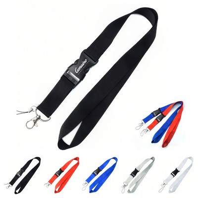 Adjustable Lanyard with Breakaway Buckle