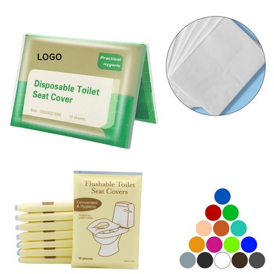 Disposable Toilet Seat Covers with Customizable Logo Stickers