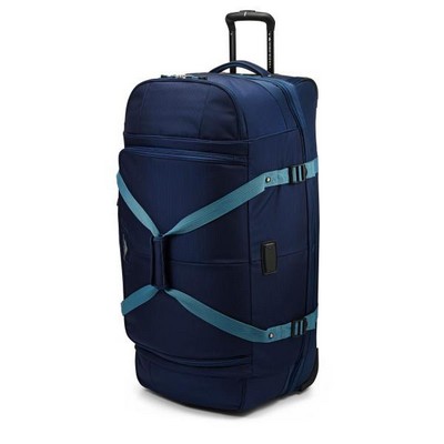 High Sierra® True Navy Blue Fairlead 34" Drop-Bottom Wheeled Duffel Bag