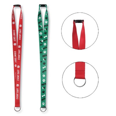 Sublimated Lanyard With Safety Breakaway