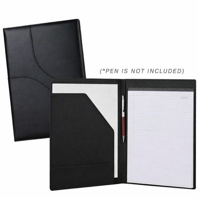 Leatherette Padfolio with Interior Pockets & Notepad