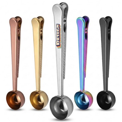 Stainless Steel Coffee Scoop With Bag Clip