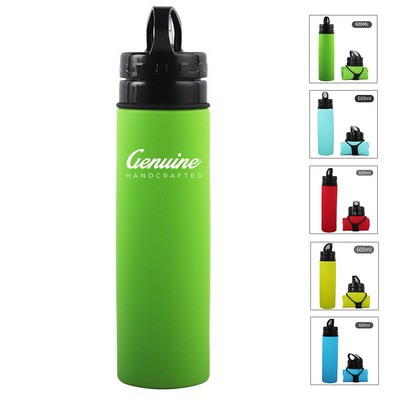 20 oz Portable Folding Water Bottle