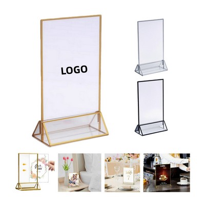 Acrylic Display Sign Holder Stand