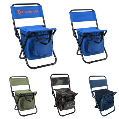 3-in-1 Portable Outdoor Folding Chair with Cooler Bag
