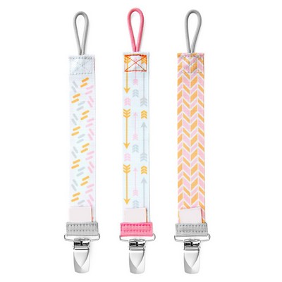 Custom Baby Pacifier Stainless Steel Chain Clip