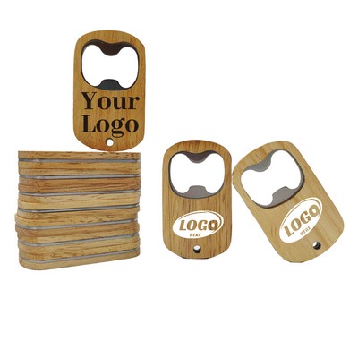 Wood Bottle Opener Keychain