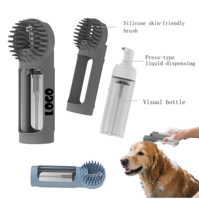 Silicone Multi-Function Foam Pet Bath Brush