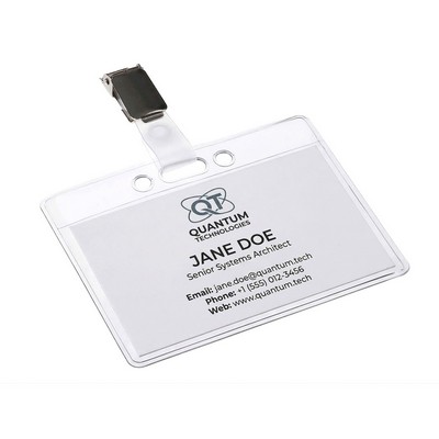 Custom Printed Clear Badge Holder