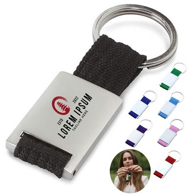 Durable Zinc Alloy Keychain with Laser Engraving