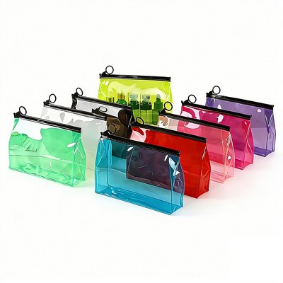 Transparent large-capacity toiletry bag
