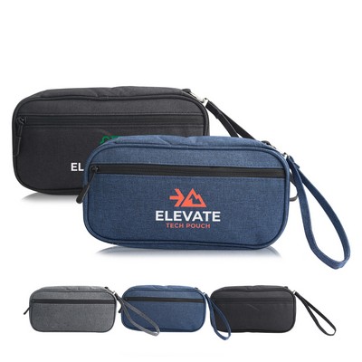 RPET Zippered Tech Organizer Pouch