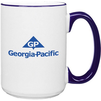15 Oz. Heartland El Grande White Ceramic Mug