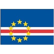 3'x5' Cape Verde U.N. Nylon Outdoor Flag - Style B