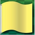 Yellow Caution Race Track Flag (3'x3')
