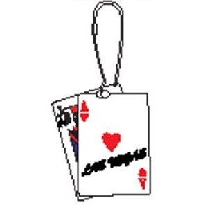 Las Vegas Blackjack Zipper Pull