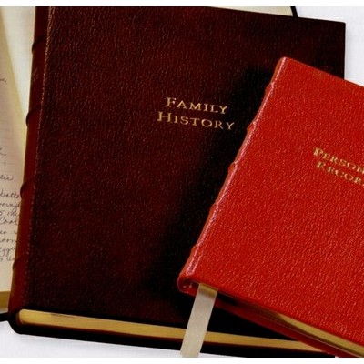 Personal Record Journal W/ Leather