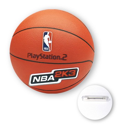 2 1/2" Round Plastic Full Color Button