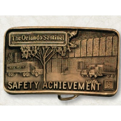 Die Struck Belt Buckle w/ Interchangeable Numbers