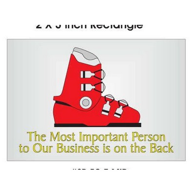 Ski Boot Photo Hand Mirror (2"x3")