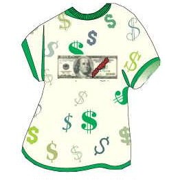 Las Vegas $100 Bill T-Shirt Mighty Mini Magnet