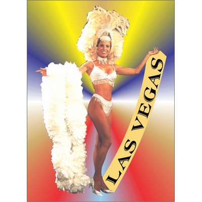 Vegas Showgirl in Yellow Photo Hand Mirror (2½"x3½")