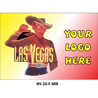 Vegas Vic Neon Cowboy Photo Hand Mirror (2"x3")