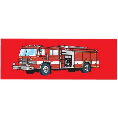 Fire Truck Panoramic Badge w/ Bar Pin