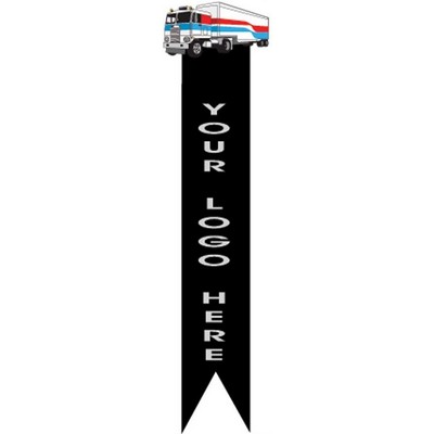 Semi Truck Bookmark w/ Black Back