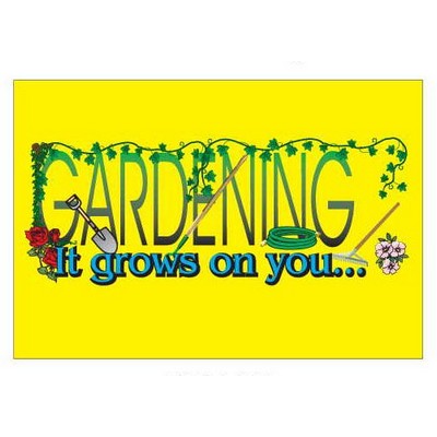Gardener Slogan Rectangle Metal Photo Magnet (2"x3")