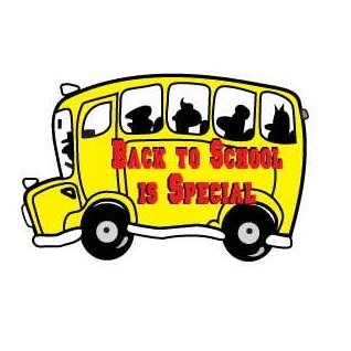 School Bus w/ Slogan Executive Magnet w/ Full Magnetic Back (2 Square Inch)