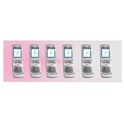 Cell Phone Panoramic Metal Photo Magnet (1 5/8"x4 5/8")