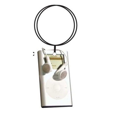 Mp3 Player Executive Keychain w/Mirrored Back (2 Square Inch)