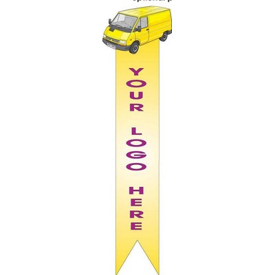 Yellow Panel Van Bookmark w/ Black Back