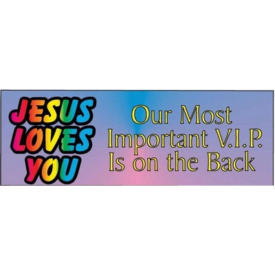 Jesus Loves You Panoramic Photo Hand Mirror (1 5/8"x4 5/8")