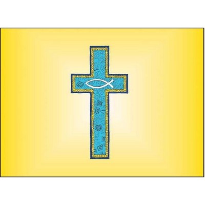 Blue Cross Metal Photo Magnet (2 1/2"x3 1/2")