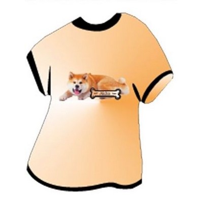 Akita Dog T-Shirt Acrylic Coaster w/Felt Back