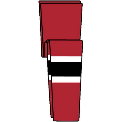 New Jersey Pro Series Red Away Socks w/White & Black Stripes