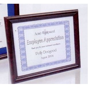 Rosewood Burl Certificate Frame - 8.5x11