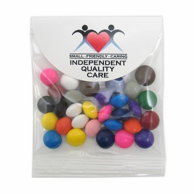 Chocolate Buttons in Small Round Top Header Bag