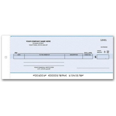 One-Write® Compact General Disbursement Checks (1 Part)