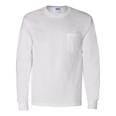 Gildan® Unisex Ultra Cotton® Long Sleeve Pocket T-Shirt