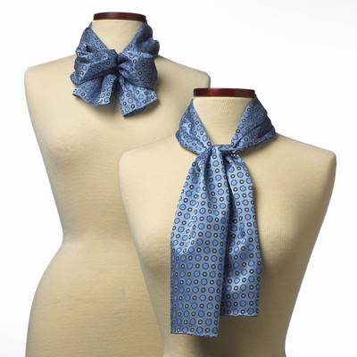 Light Blue Ellison Bay Wet Dyed Polyester Scarf - 8"x45"