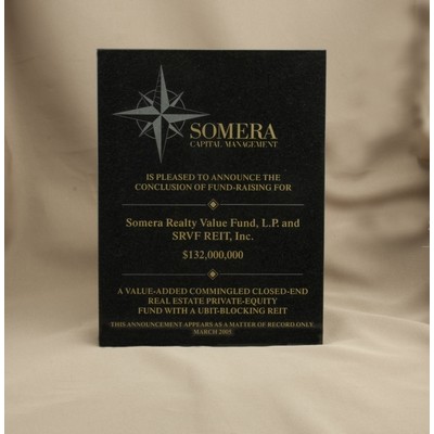 Vertical Granite & Stone Plaque (10 1/2"x13")