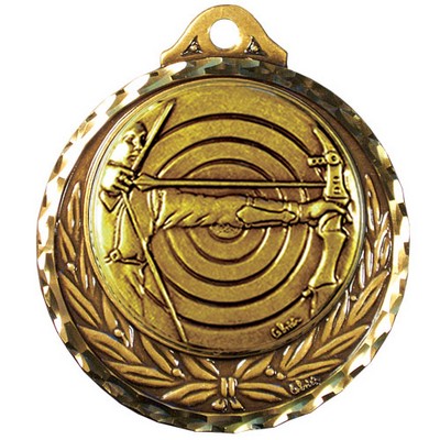 Stock Diamond Struck Medal (Archery) 2 3/4"