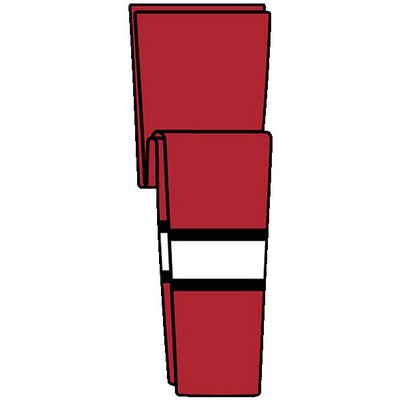 Carolina Pro Series Red Away Socks w/Black & White Stripes