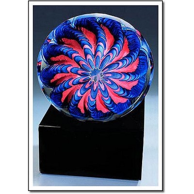 Arctic Flame Urchin Sculpture w/o Marble Base (4.25"x4.25")