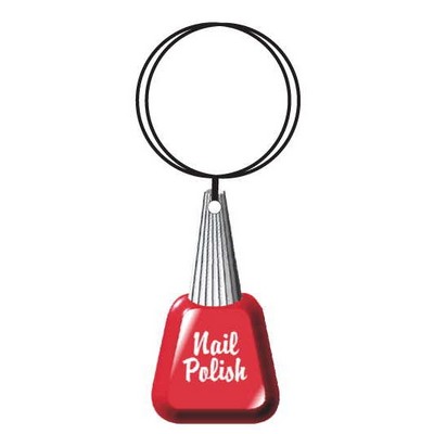 Nail Polish Keychain w/Mirrored Back (10 Square Inch)