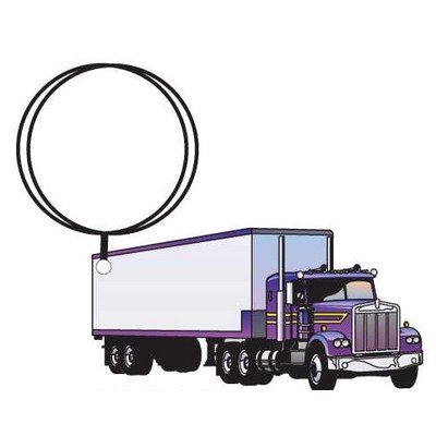 Diesel Truck Executive Keychain w/Mirrored Back (10 Square Inch)