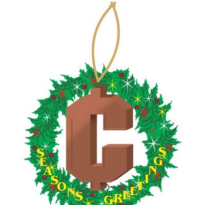 Cent Sign Gift Shop Wreath Ornament w/ Mirrored Back (3 Square Inch)